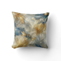 Chic Elegant Swirls in Dourado, Silver, Blue, Yell