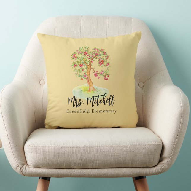 Almofada Chic Moderno de Apreciação de Professores Bonitos (Criador carregado)