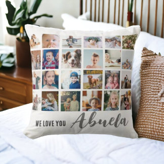 Almofada Chic, nós te amamos abuela Travesseiro decorativo
