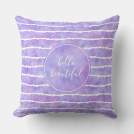 Almofada Chic Purple Watercolor Strike Bonito
