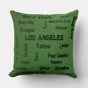 Almofada chic sage mega cidades verdes do mundo
