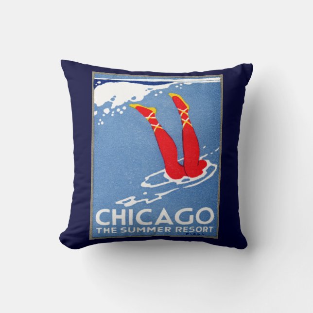 Almofada Chicago 1912, The Summer Resort (Frente)