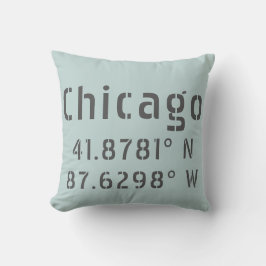 Almofada Chicago Latitude e Longitude