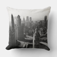 Chicago Skyline1930's da vista Acima Fotografia