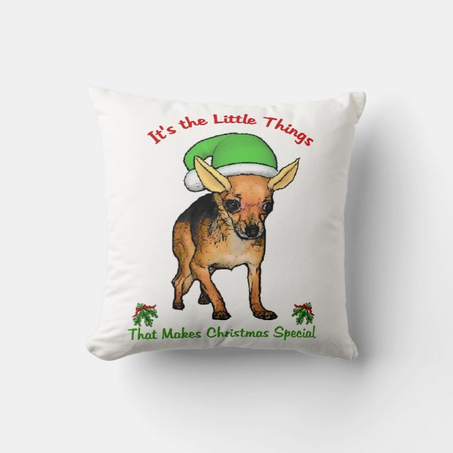 Almofada Chihuahua Christmas (Frente)