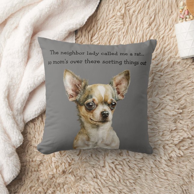 Almofada Chihuahua engraçado (Cobertor)