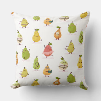 Almofada Children's pattern of fun pears