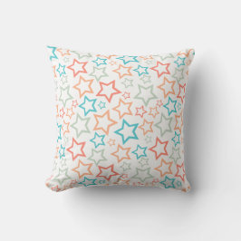 Almofada Chinelos de Verão Estrelas Pastel Retro Fofos