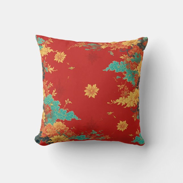 Almofada chinese background throw pillow (Frente)