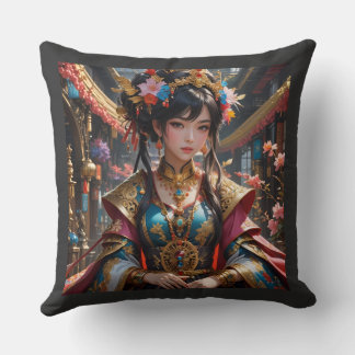 Almofada Chinese Lady Throw Pillow
