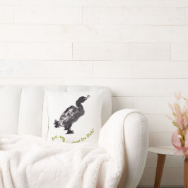 Almofada Chinesische Tuschekunst mit Entenmotiv