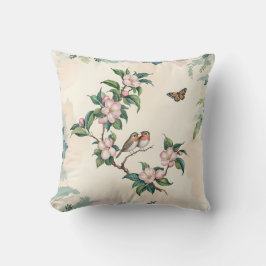 Almofada Chinoiserie Birds & Blossoms Travesseiro decorativ