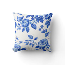 Chinoiserie Blue Willow e White Accent Pillo