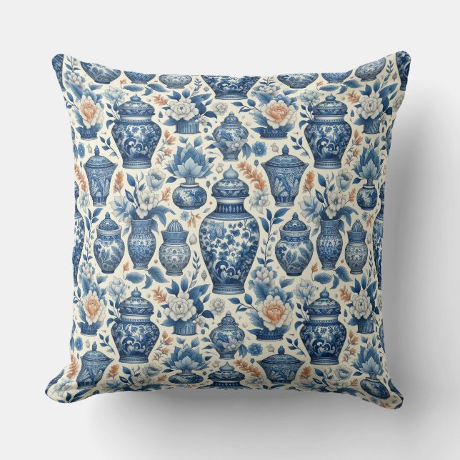 Almofada Chinoiserie Ginger Jar (Frente)