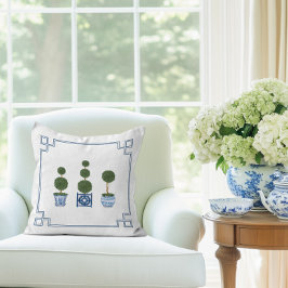 Almofada Chinoiserie Topiary Tree with Bows