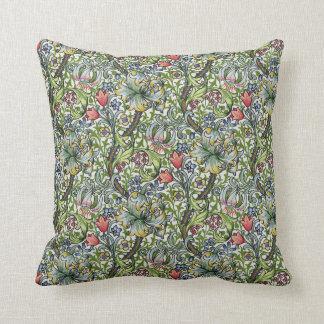 Almofada Chintz floral do lírio dourado de William Morris