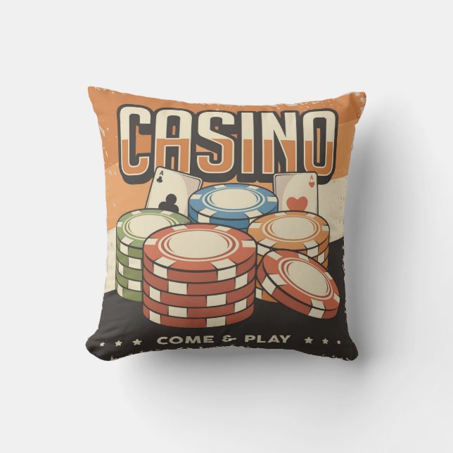 Almofada Chips do Las Vegas Casino Poker (Frente)