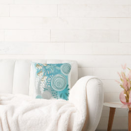 Almofada Chique Elegante Floral Abstrato