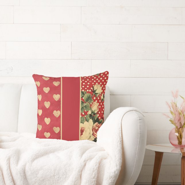 Almofada Chique Red Vintage (Sofá)