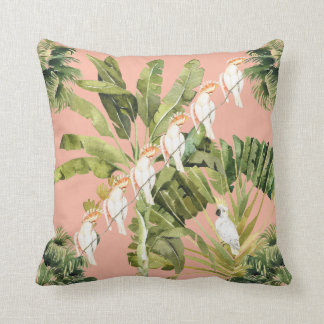 Almofada chique Tropical Peach Fern Green