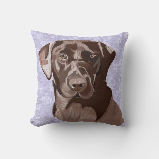 Almofada Chocolate Brown Labrador (Frente)