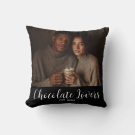 Almofada Chocolate Lovers Couple Established Photo Gift