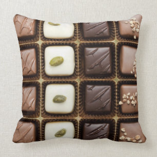 Almofada Chocolate luxuoso Handmade em uma caixa