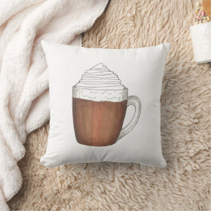 Almofada Chocolate quente Cacau de inverno Beber Natal