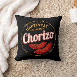 Almofada Chorizo Retro Sausage CHURRASCO Gourmet Barbecue