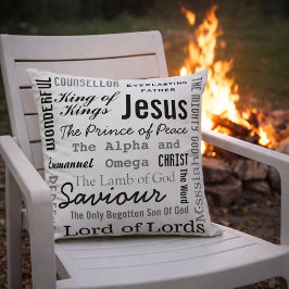 Almofada Christian Dezessete Nomes de Jesus