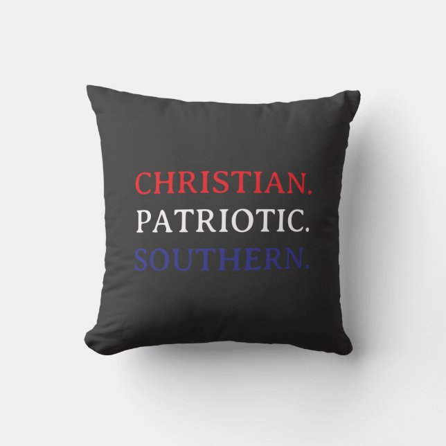 Almofada Christian. Patriotic. Southern. (Frente)