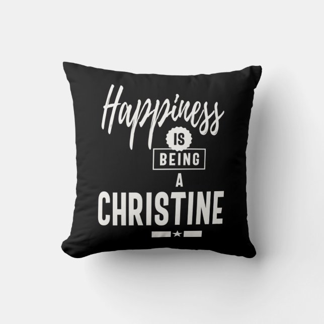 Almofada Christine Personalised Name Birthday Gift (Frente)
