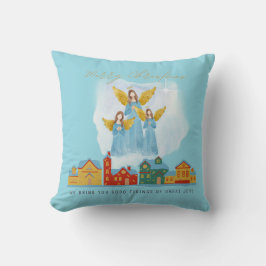 Almofada Christmas Angels Bring Joy and Tidings Home Decor!