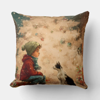 Almofada Christmas Baby & Cat Pillow – Soft, Snuggly & Full