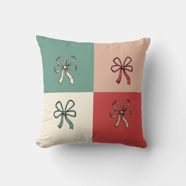 Almofada christmas bow conquette (Frente)