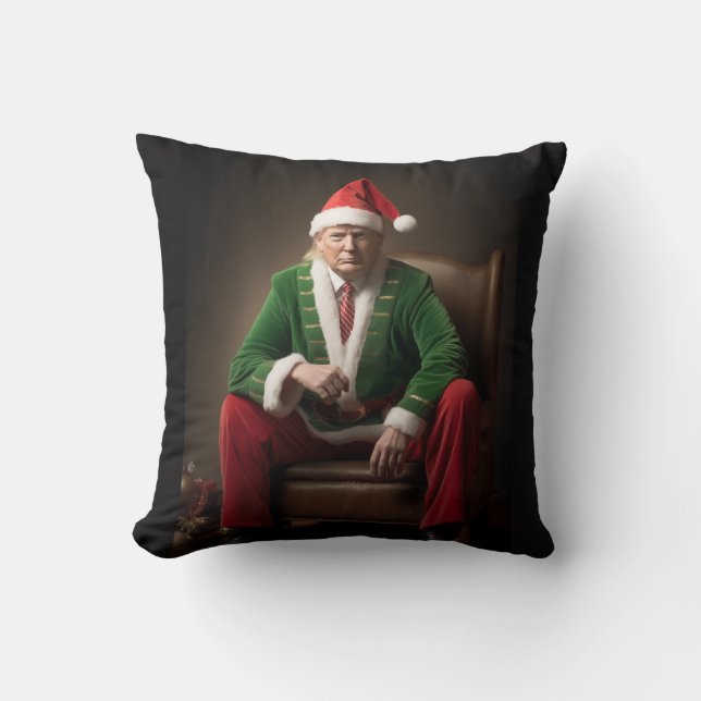 Almofada Christmas Elf Donald Trump (Frente)