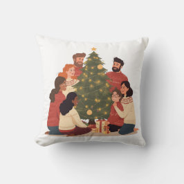 Almofada Christmas Family & Friends Cozy Holiday pillow