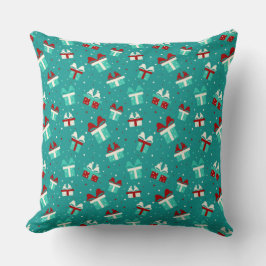 Almofada Christmas Gift Box Pattern Pillow