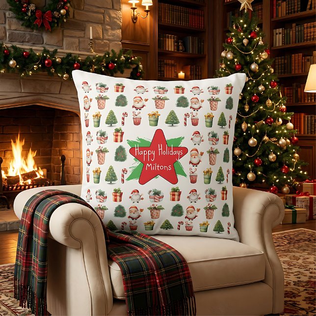 Almofada Christmas holiday modern simple winter  (Criador carregado)