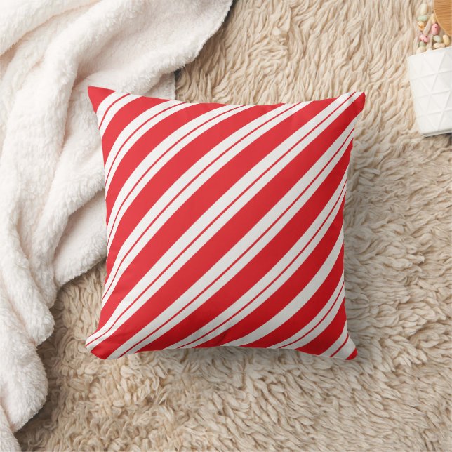 Almofada Christmas Peppermint Candy Stripes (Cobertor)