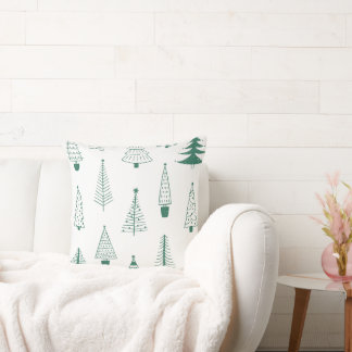 Almofada Christmas Pillow with Stylized Trees