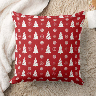 Almofada Christmas Pillow with Trees and Snowflakes