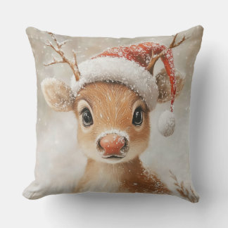 Almofada Christmas Reindeer Throw Pillow