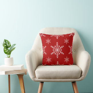 Almofada Christmas Snowflakes Throw Pillow