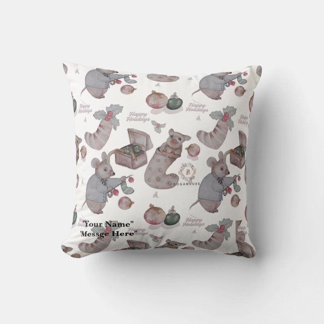 Almofada Christmas Theme baby fleece blanket (Frente)