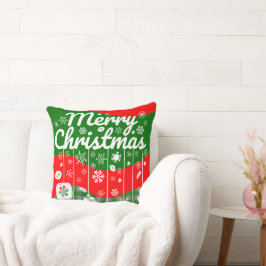 Almofada Christmas Throw Pillow – White Ornaments