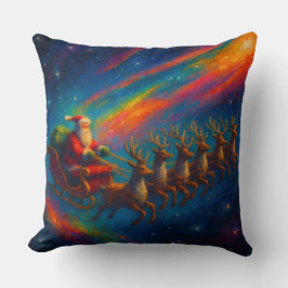 Almofada Christmas Throw Pillows - Santa & Reindeer Design 