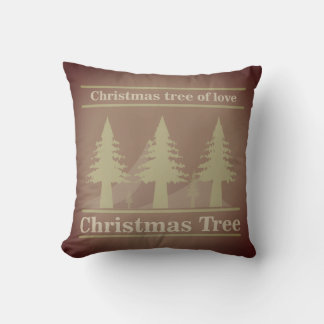 Almofada christmas tree of love Throw Pillow