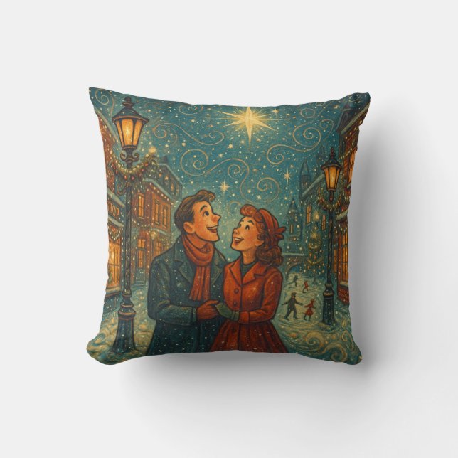 Almofada Christmas Wonder Throw Pillow (Frente)