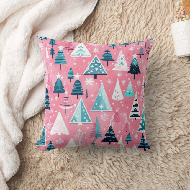 Almofada Christmases Rosa (Cobertor)